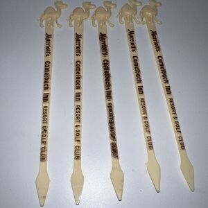 5 Marriotts Camelback Inn Resort & Golf Club Swizzle Stick Cocktail Stir Barware